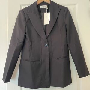 Oversized single breasted black blazer NWT